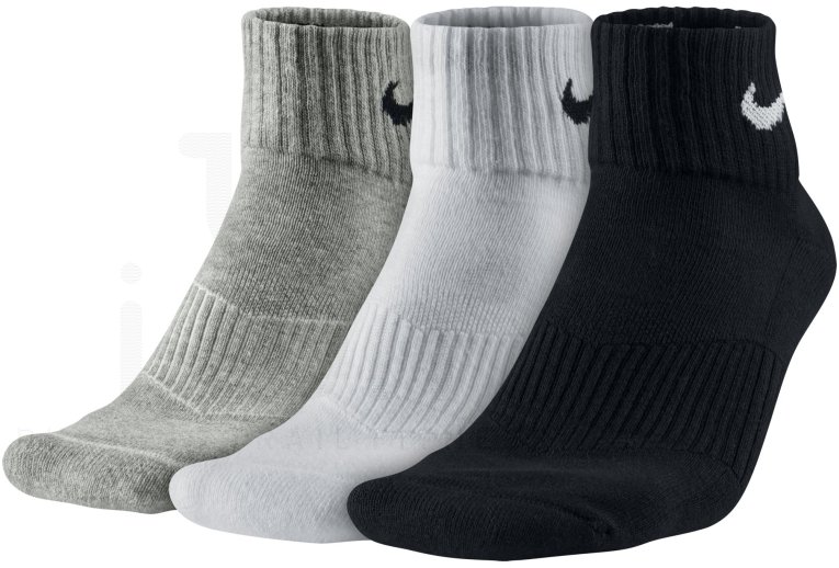 Nike 3 pares de calcetines Cushion Quarter