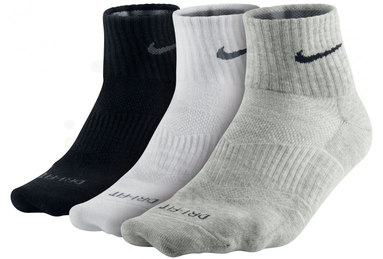 Nike 3 pares de calcetines Dri-Fit Coton Lightweight