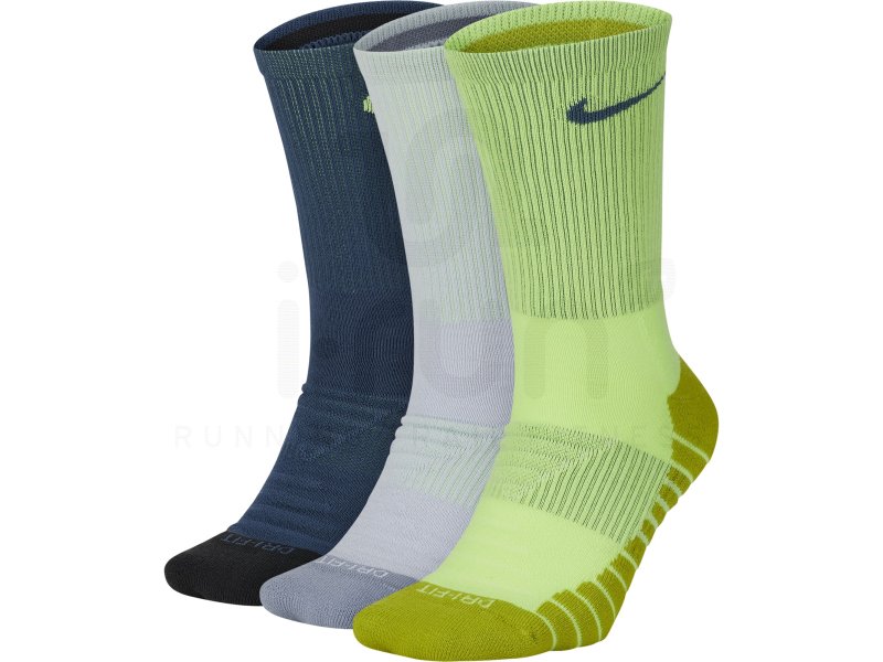 3 Paires De Chaussettes No-show Feetures! Elite Light Cushion - Bleu Ciel, Taille M - Pour Le Sport