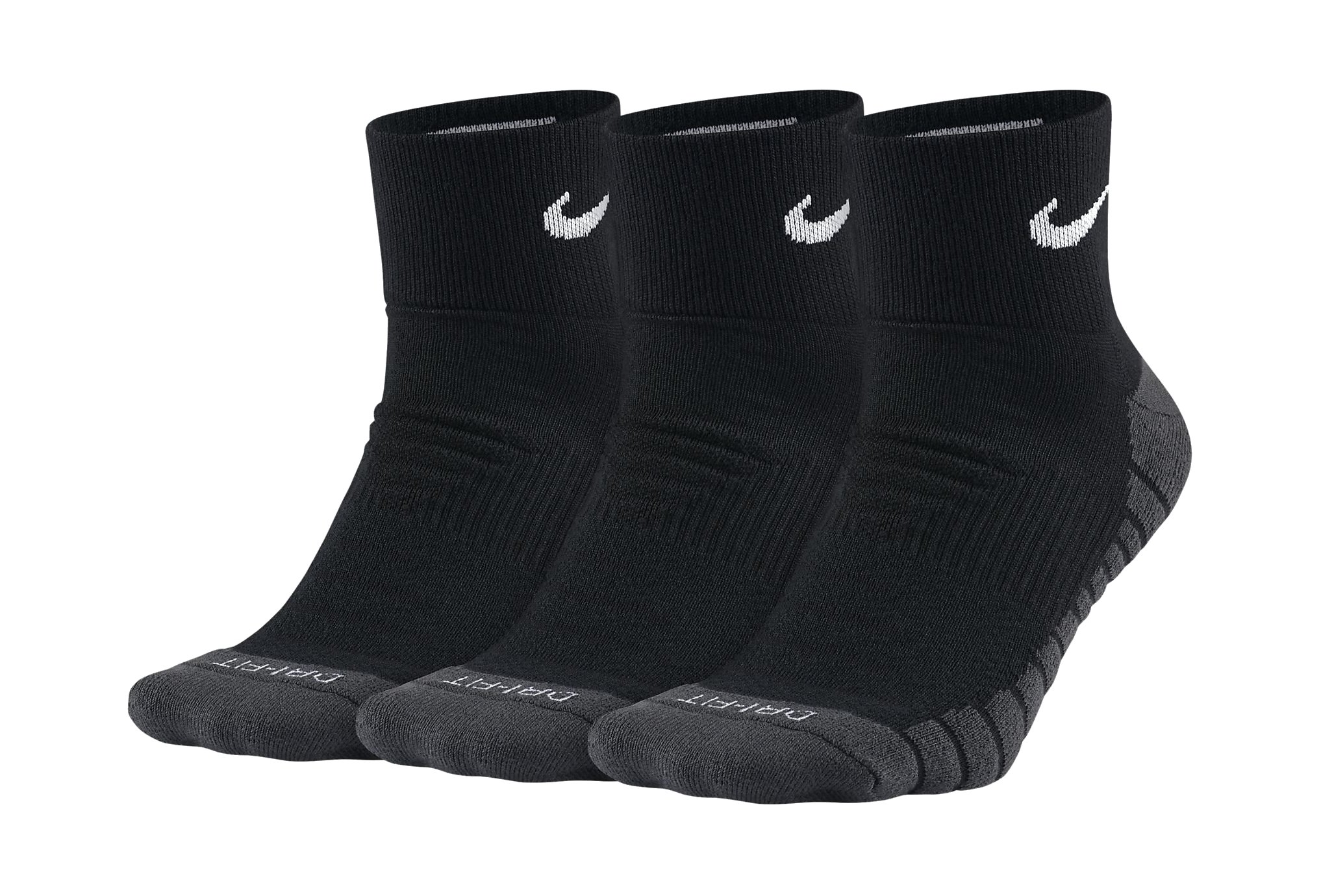 Nike 3 paires Dry Cushion Quarter Chaussettes