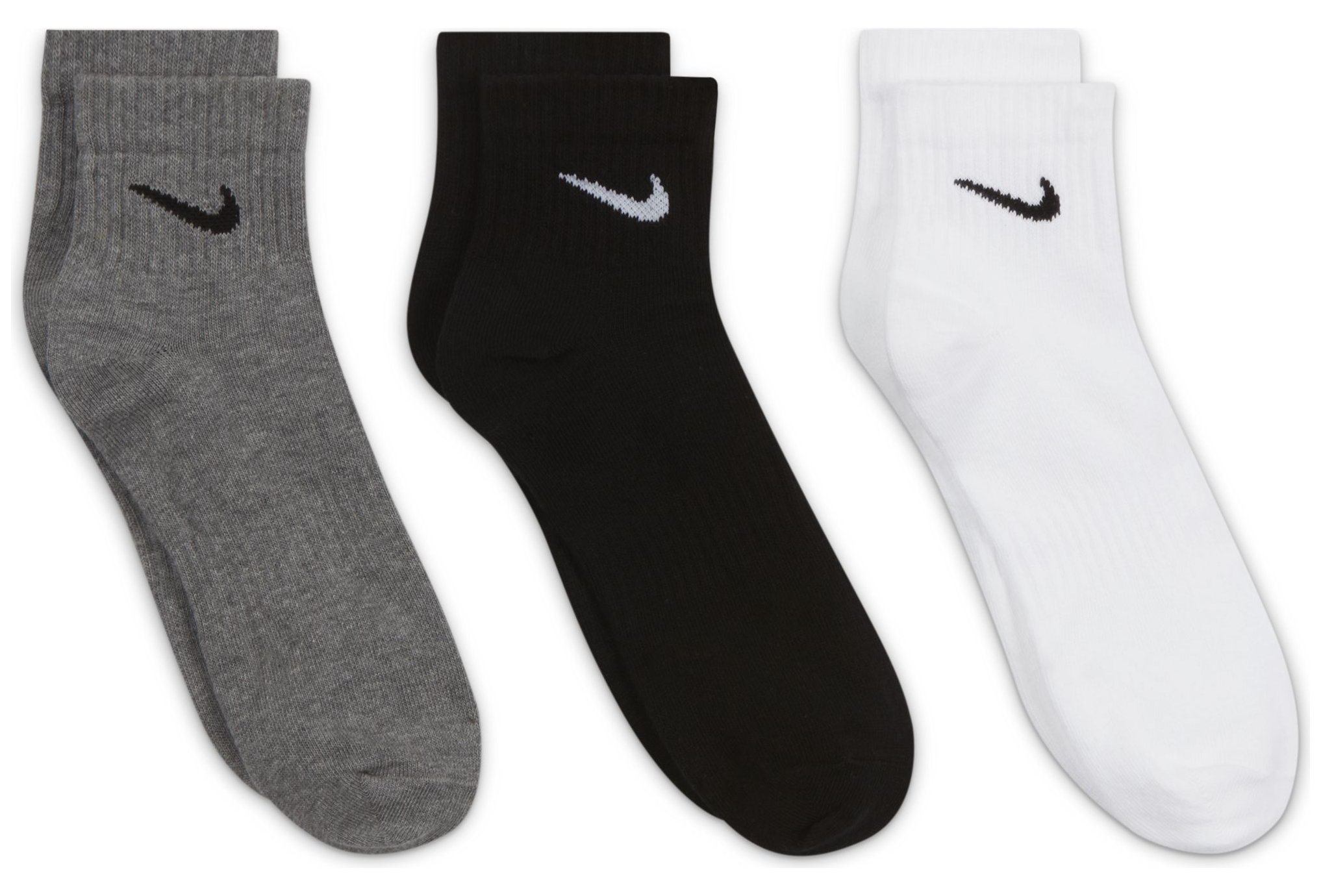 Nike 3 paires Everyday Lightweight Ankle Chaussettes