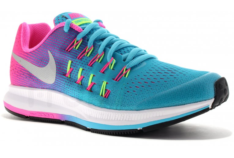 Zapatos Para Correr Nike Zoom Pegasus 33 Rosa Y Azul Para Mujer Talla Talla Juvenil 6,5 sptc.edu.bd