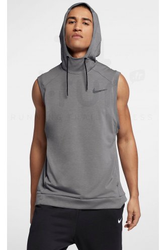 Nike Dry Hoodie M homme Gris/argent pas cher