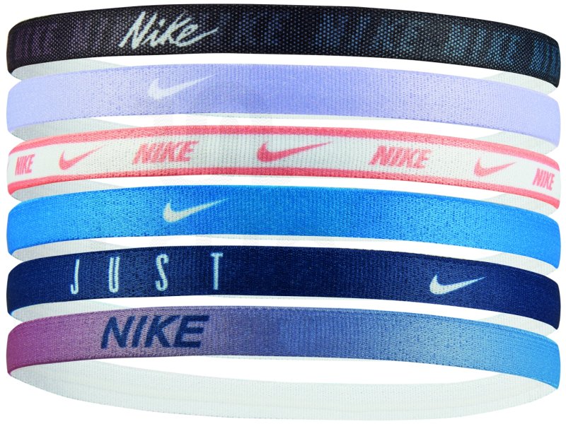 Nike elastiques hairbands printed x6 blanc pas cher