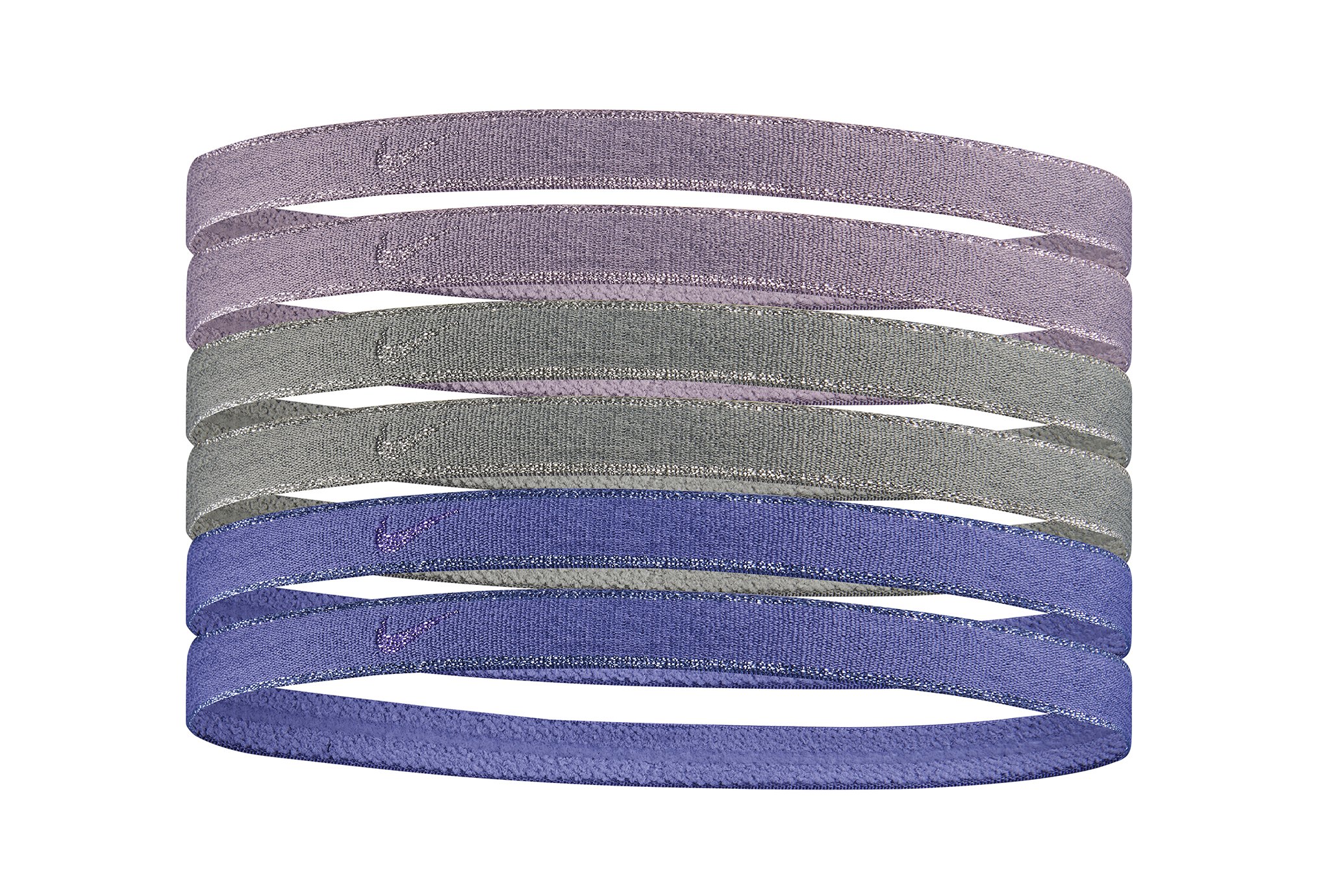 Nike Elastiques Headbands Metallic x6 Diététique Accessoires
