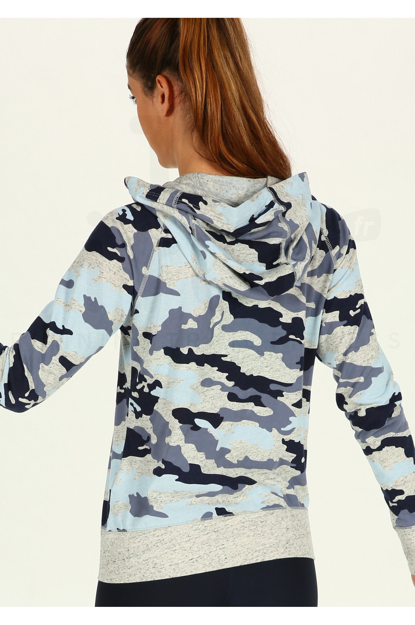 Nike Gym Vintage Hoodie W femme Gris/argent pas cher