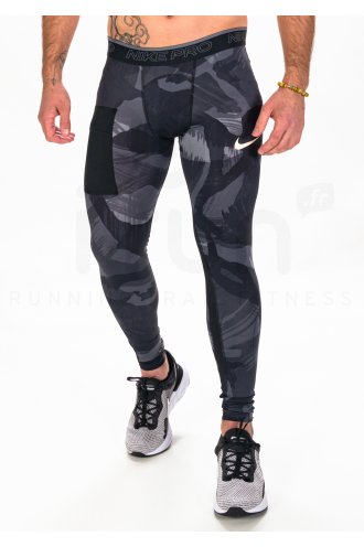 Legging Camouflage Noir/Gris Homme Nike Pro