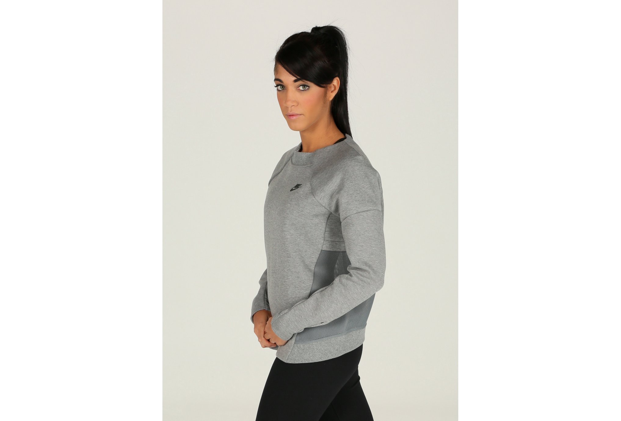 Nike Tee-shirt Tech Fleece Crew Mesh W Diététique Vêtements femme