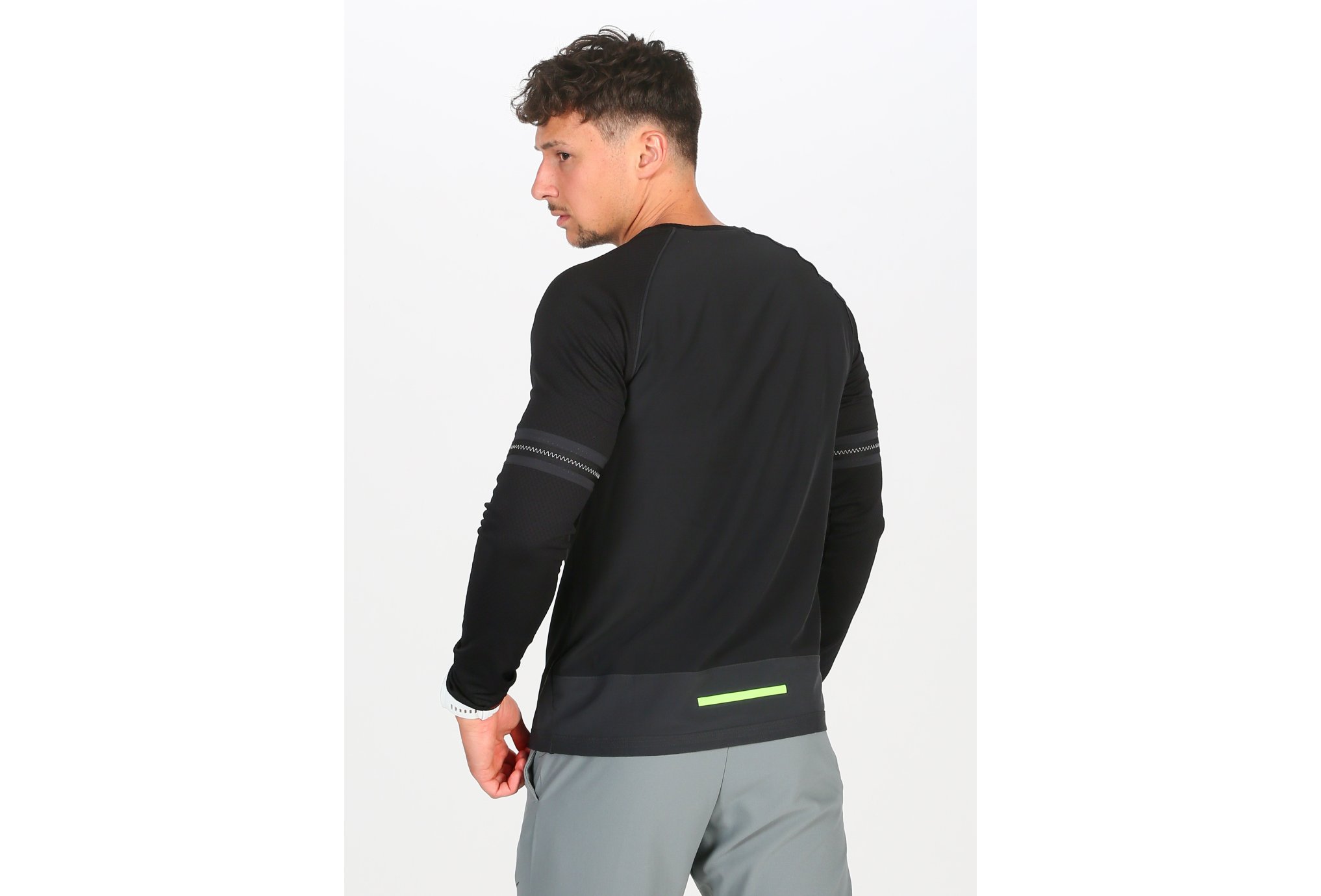 camiseta manga larga running hombre nike