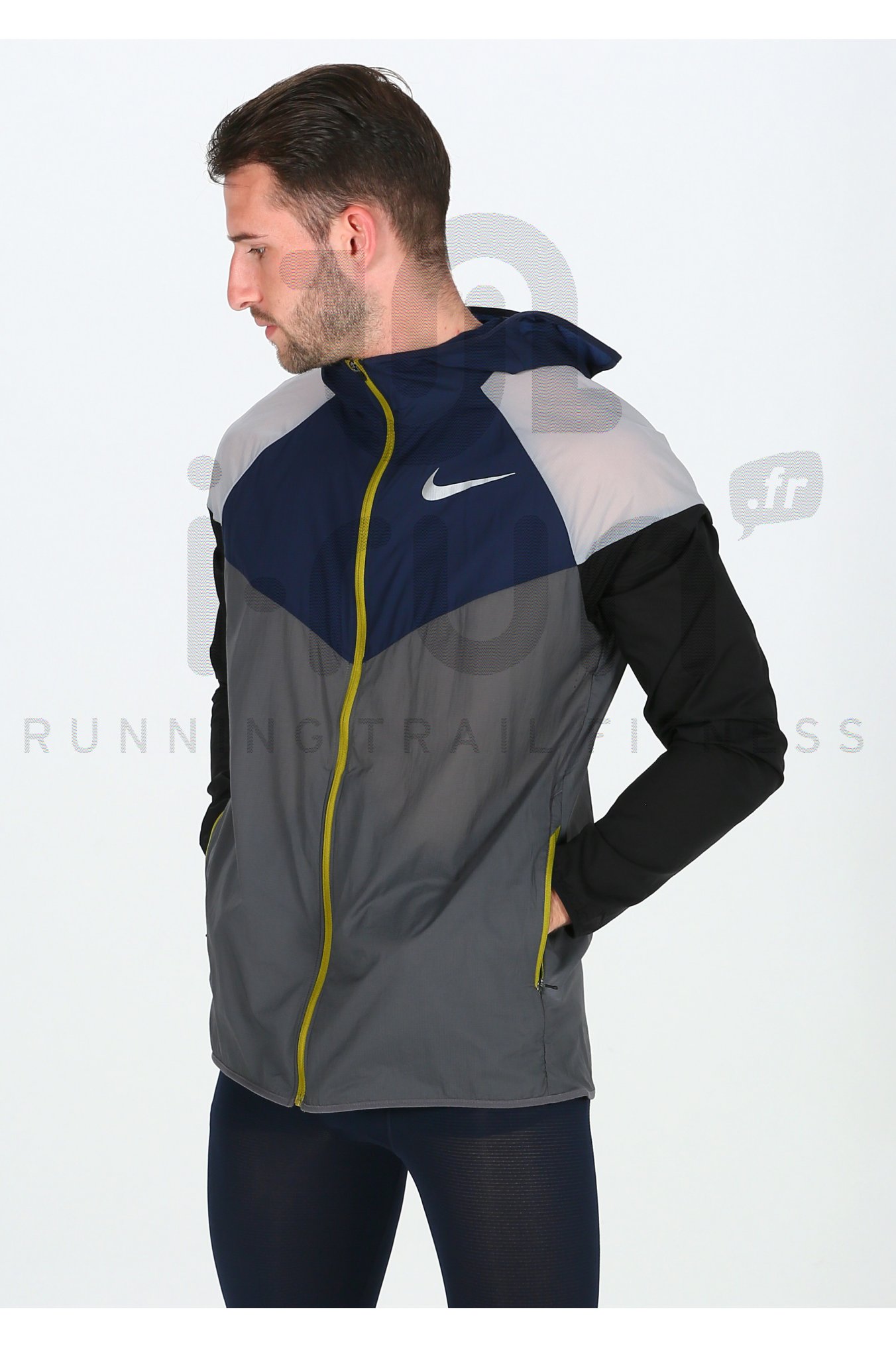 Nike Windrunner M homme Gris/argent pas cher