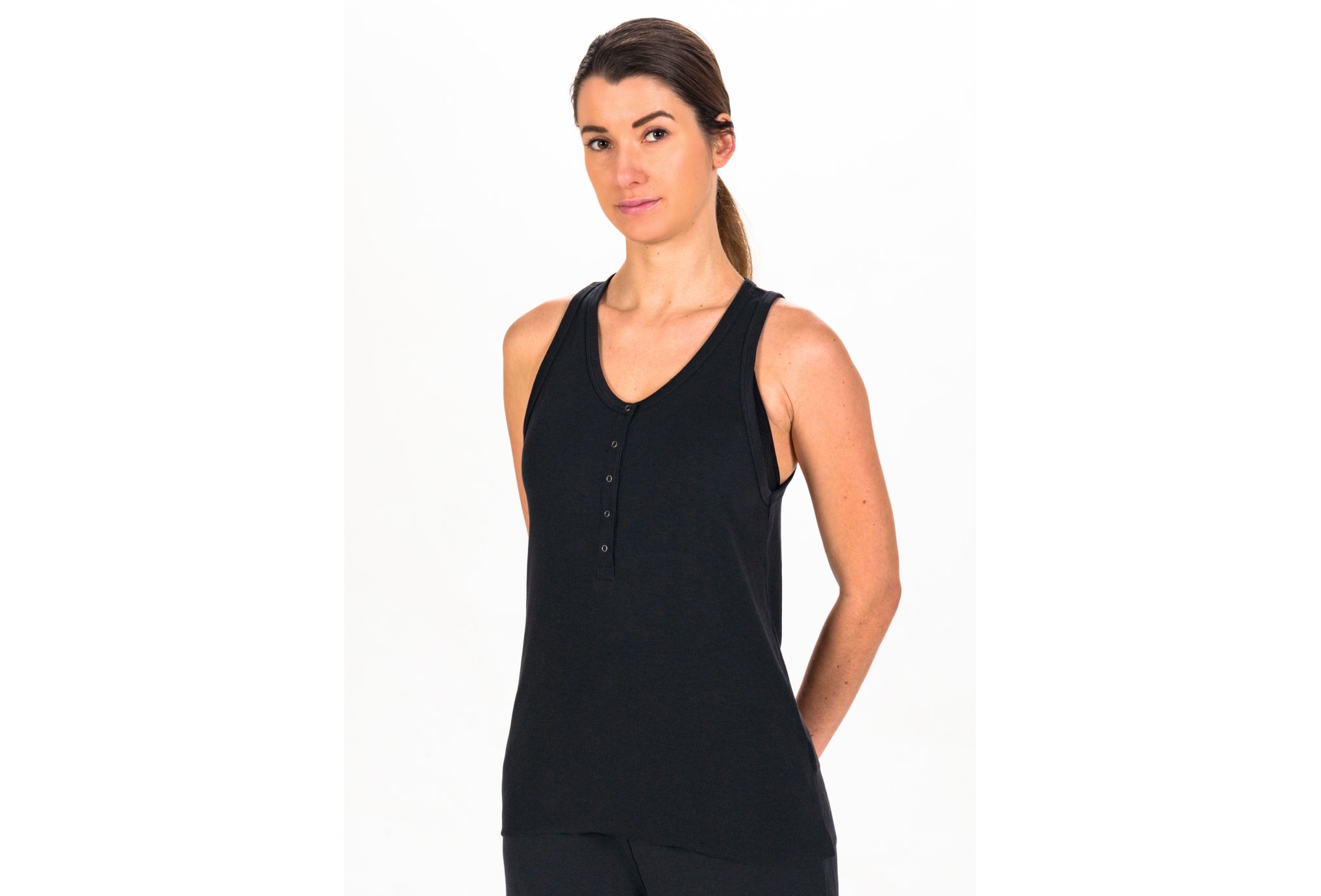 Nike Yoga Henley Noir