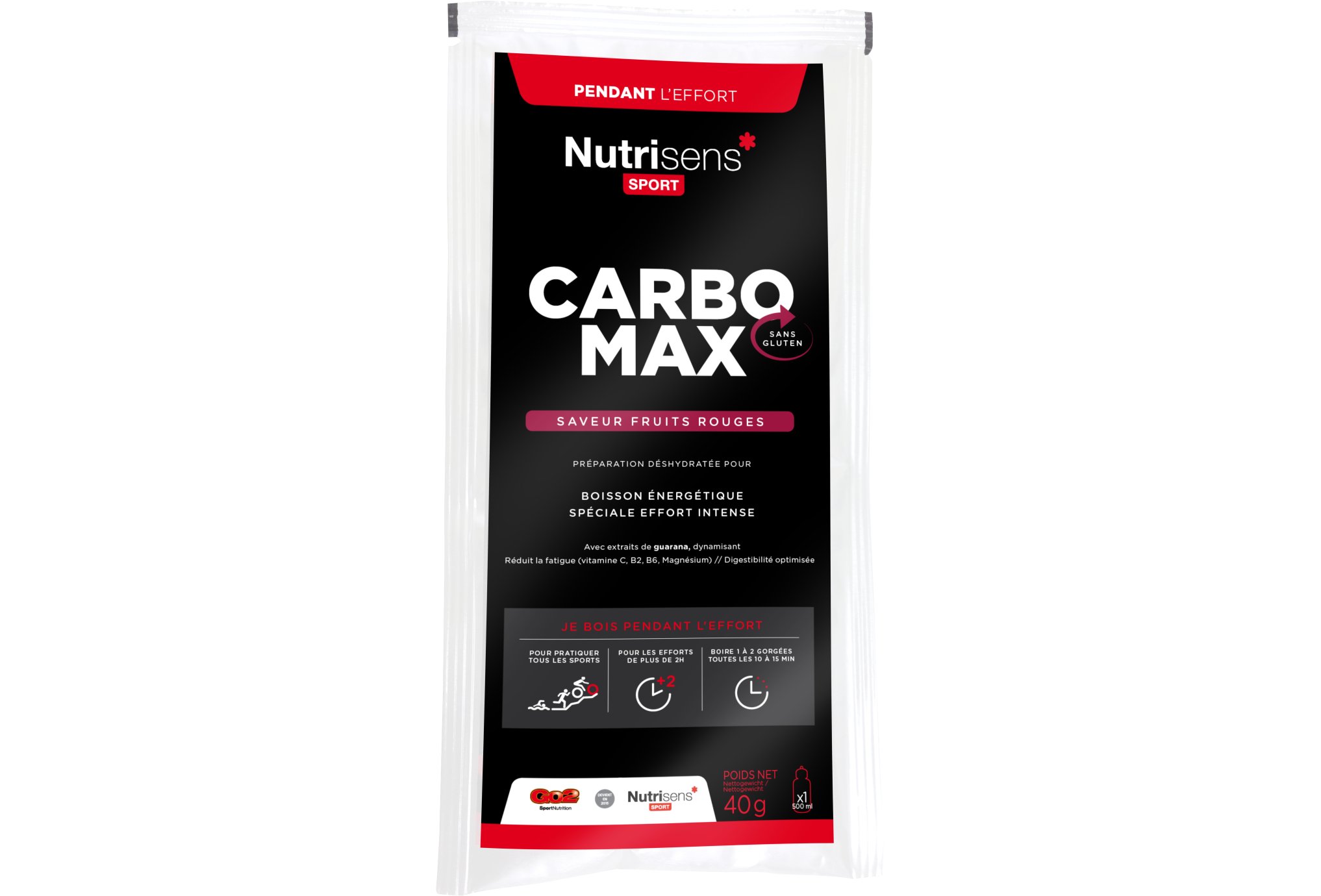 Nutrisens Sport CarboMax - Fruits rouges Diététique Boissons