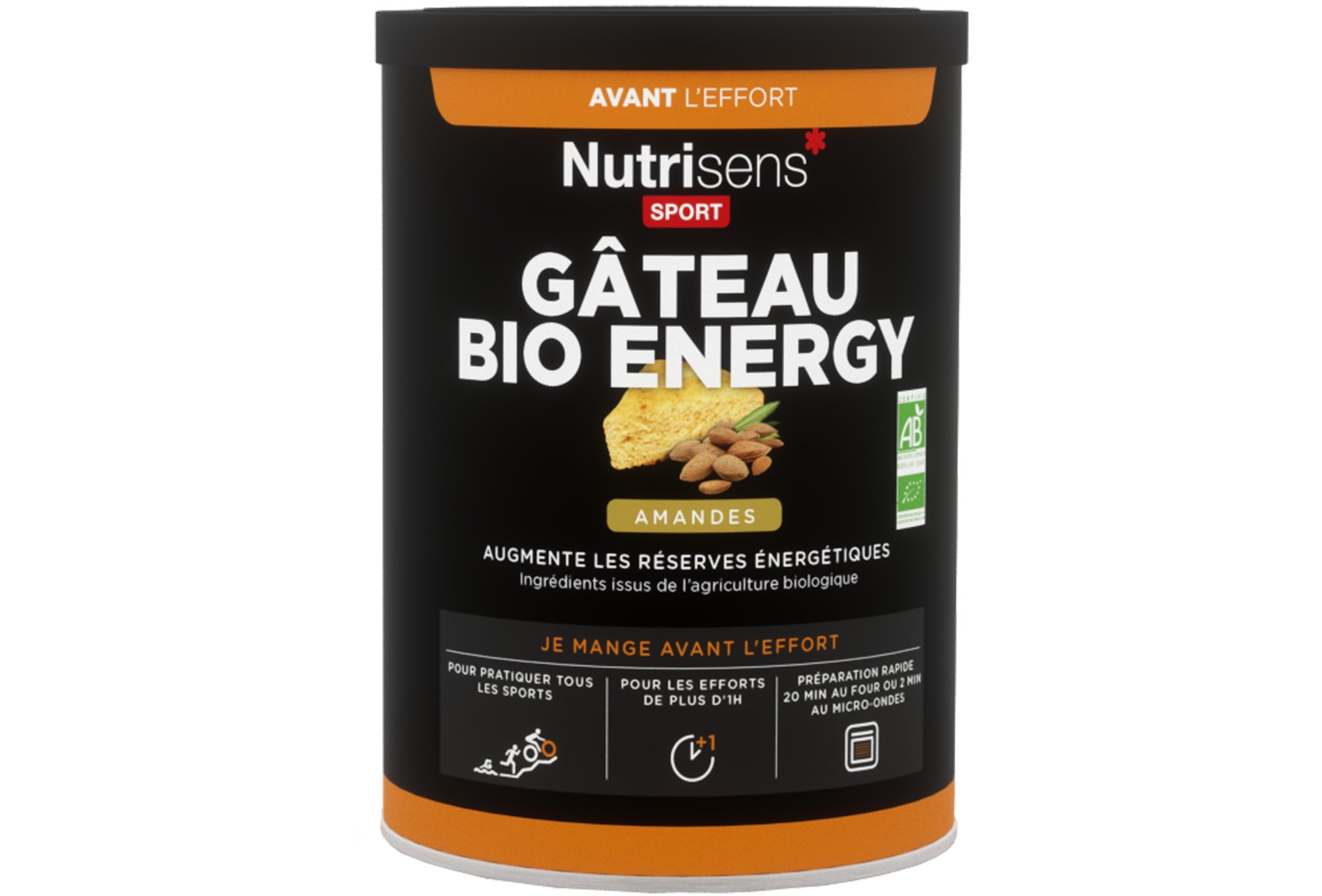 Nutrisens Sport Gâteau Bio Energy - Amande Diététique Préparation