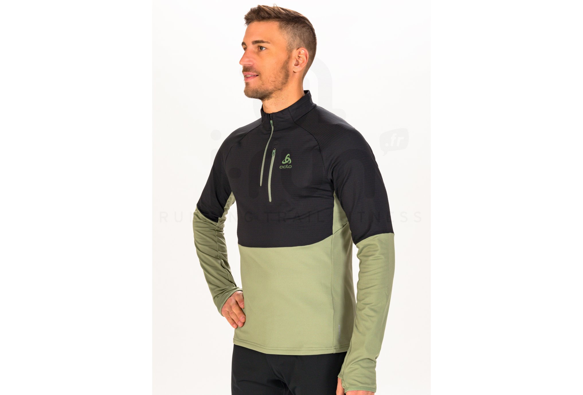 Odlo Essentials Thermal Herren Longsleeve in grün kaufen