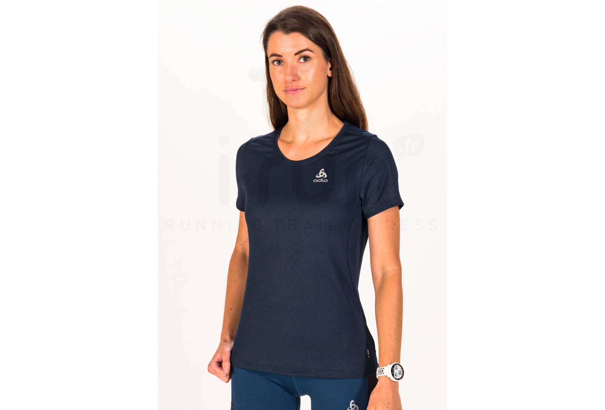 Camiseta F-Dry Odlo Mujer - Secado Rápido, Senderismo, Poliéster Reciclado, Protección UV 30+
