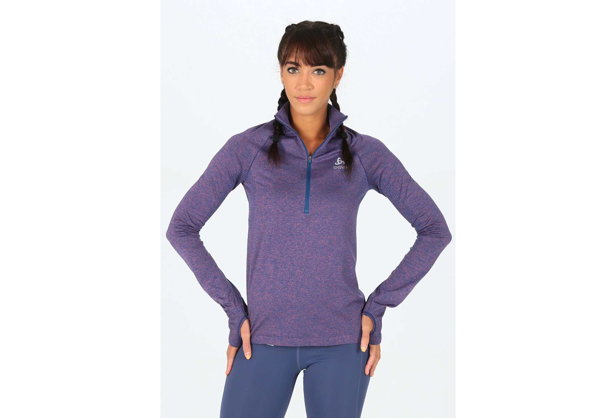 Odlo Irbis Warm 1/2 zip W vêtement running femme