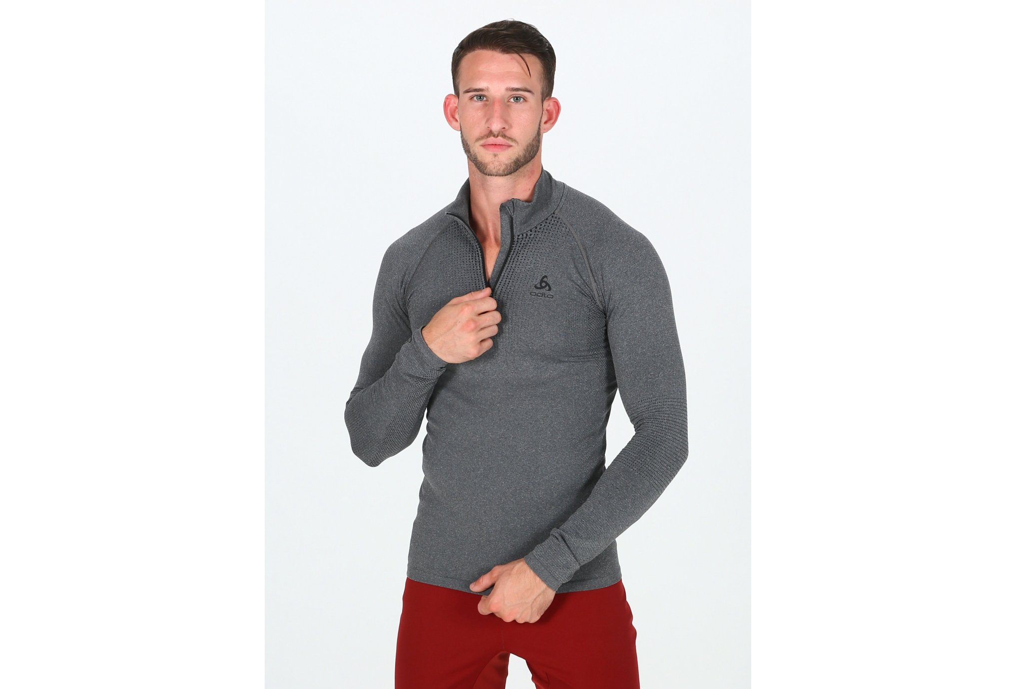 Odlo Performance Warm 1/2 zip M vêtement running homme