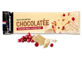 OVERSTIMS Barre Chocolatée - Chocolat blanc/cranberries