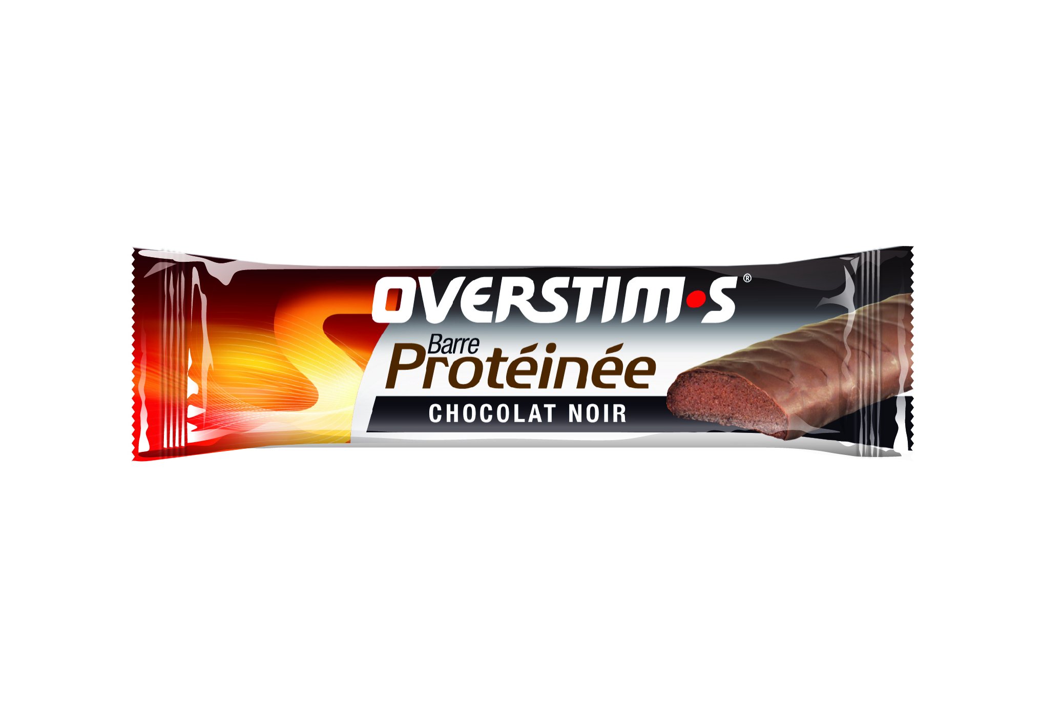 OVERSTIMS Barre Protéinée - chocolat noir Diététique Barres