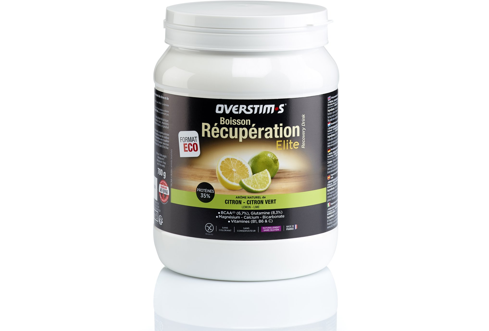 OVERSTIMS Boisson Récupération Élite 780g - Citron/citron vert Diététique Protéines / récupération
