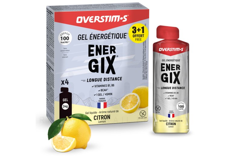 OVERSTIMS Endurance Energix Liquid Gel Case 3+1 - Lemon