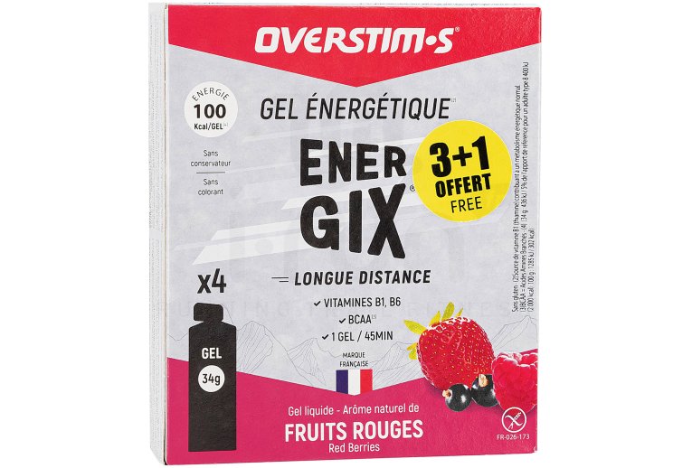 OVERSTIMS Endurance Energix Liquid Gel Case 3+1 - Red Fruits