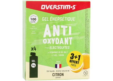 OVERSTIMS tui Gels Liquides Antioxydant 3+1 - Citron 
