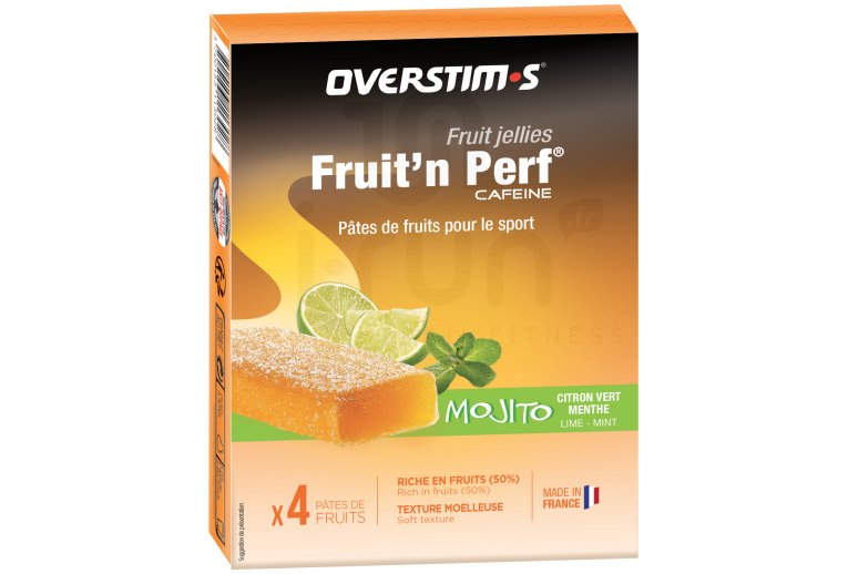 OVERSTIMS Caja de barritas Fruit'n Perf Cafe�na-Mojito