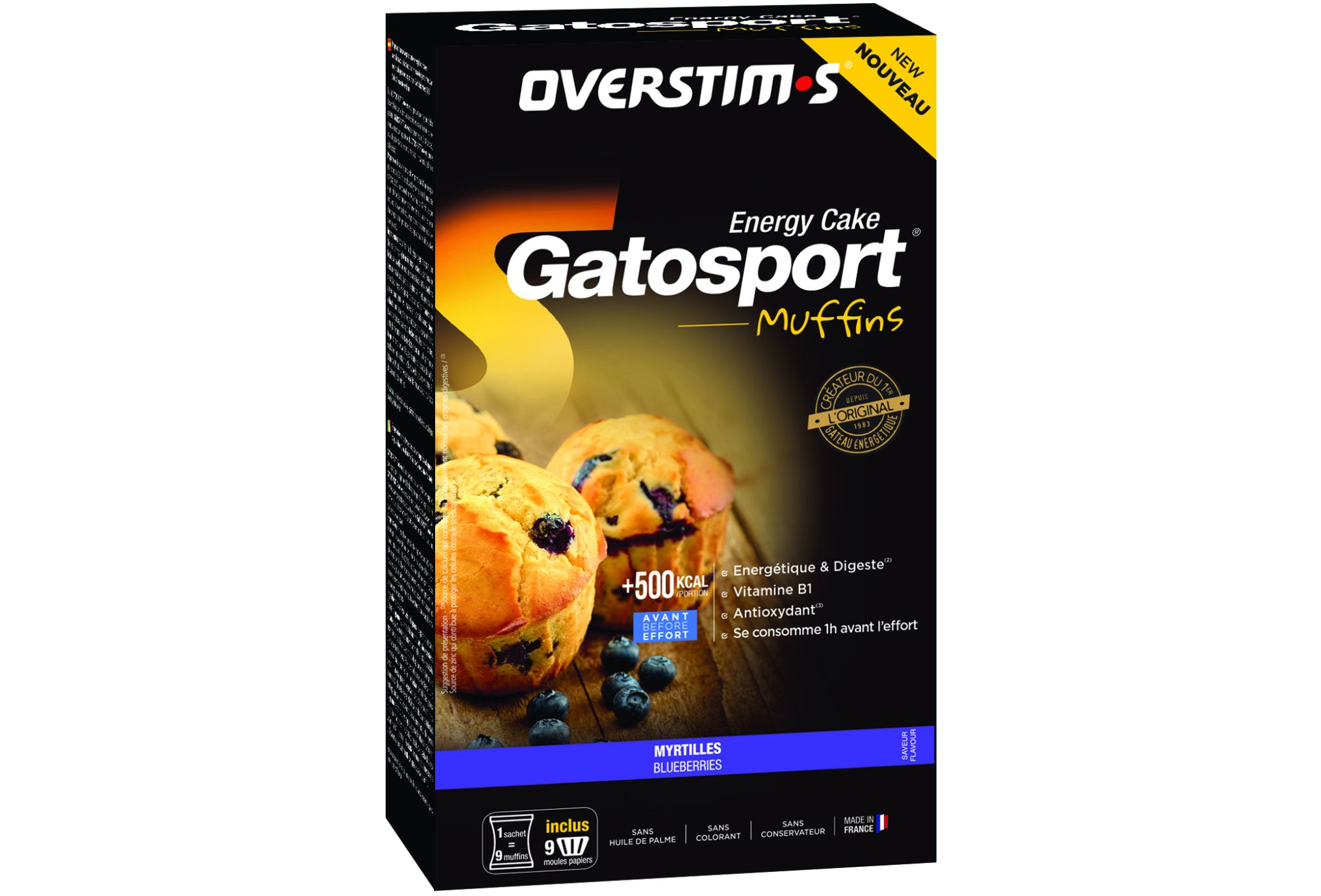 OVERSTIMS Gatosport Muffins - Myrtille Diététique Préparation