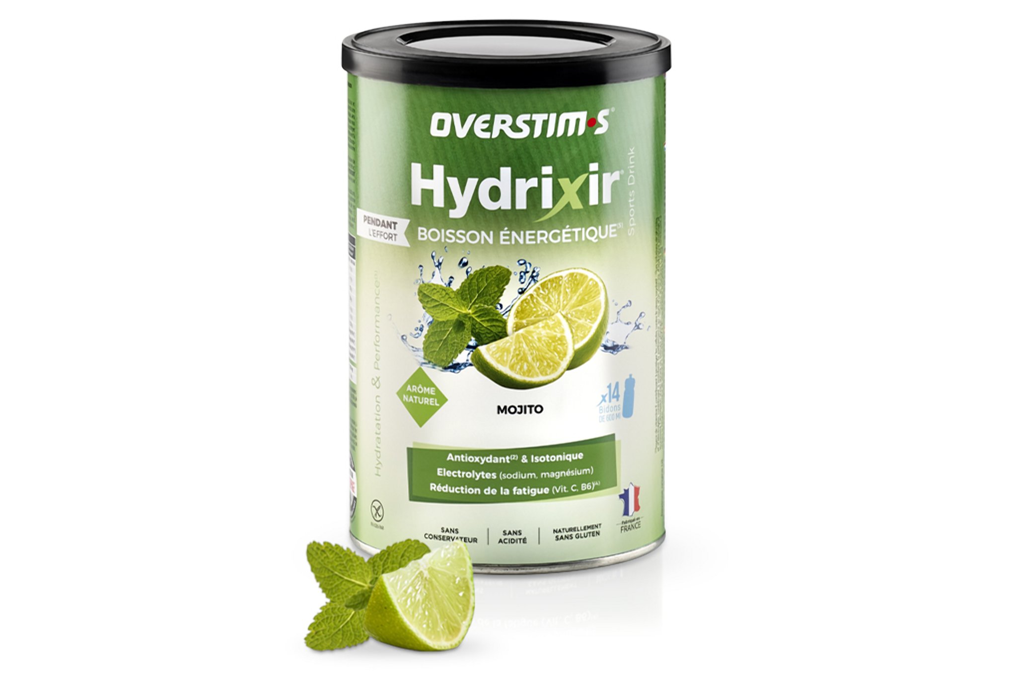 OVERSTIMS Hydrixir 600g - Mojito Diététique Boissons