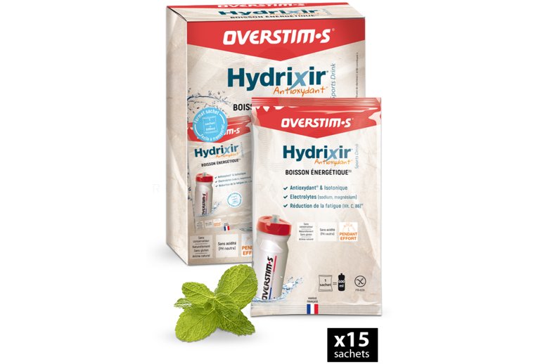 OVERSTIMS Hydrixir 15 sachets - Menthe
