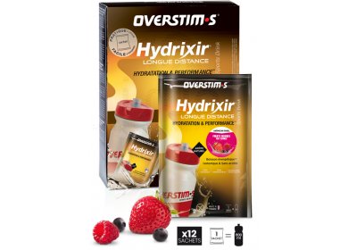 OVERSTIMS Hydrixir Longue Distance 12 sachets - Fruits rouges