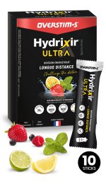 OVERSTIMS Hydrixir Ultra - 10 sticks Citron - citron vert - fruits rouges - menthe