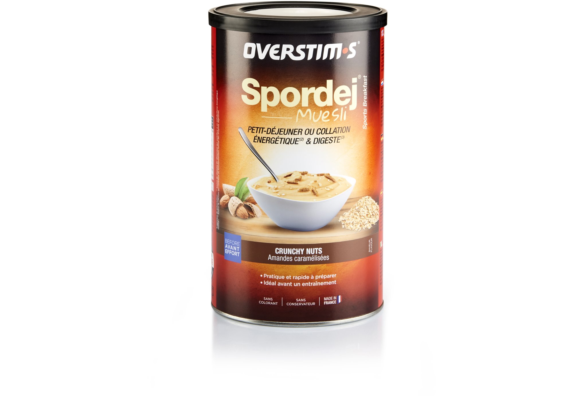 OVERSTIMS Sportdej 700 g - Muesli/amandes caramélisées Diététique Protéines / récupération