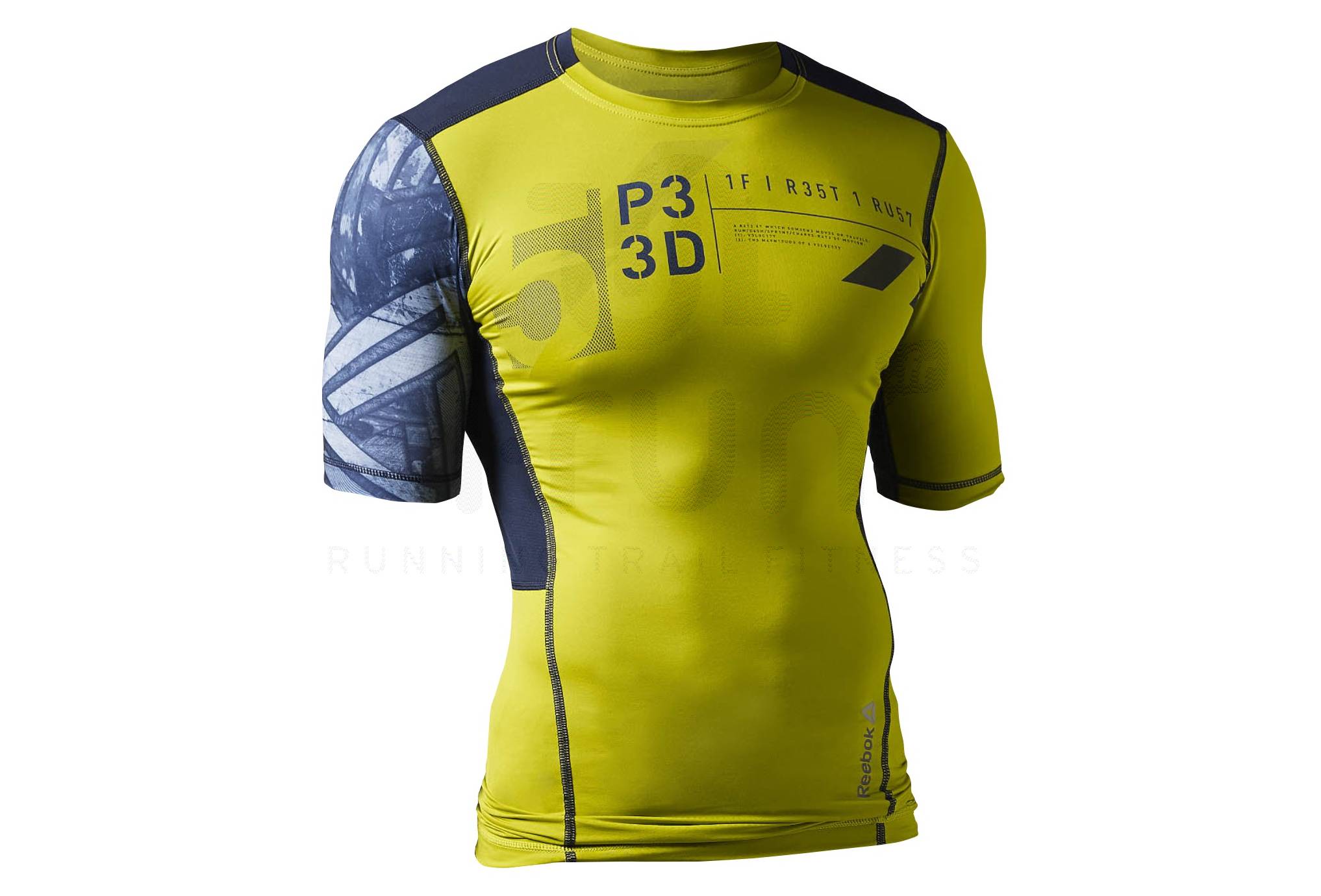 Lot De 2 T-shirts Compression Homme Manches Courtes - 90% Polyester, 10% élasthanne - Pour Sport, Running, Musculation - 2