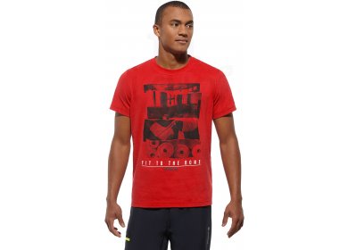 reebok t shirt homme rouge