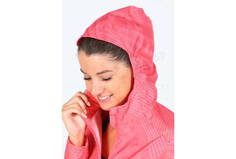Salomon chaqueta Agile Wind Print Hoodie