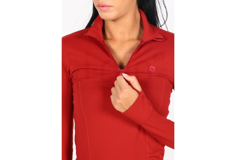 Salomon camiseta manga larga Comet Seamless 1/2 zip