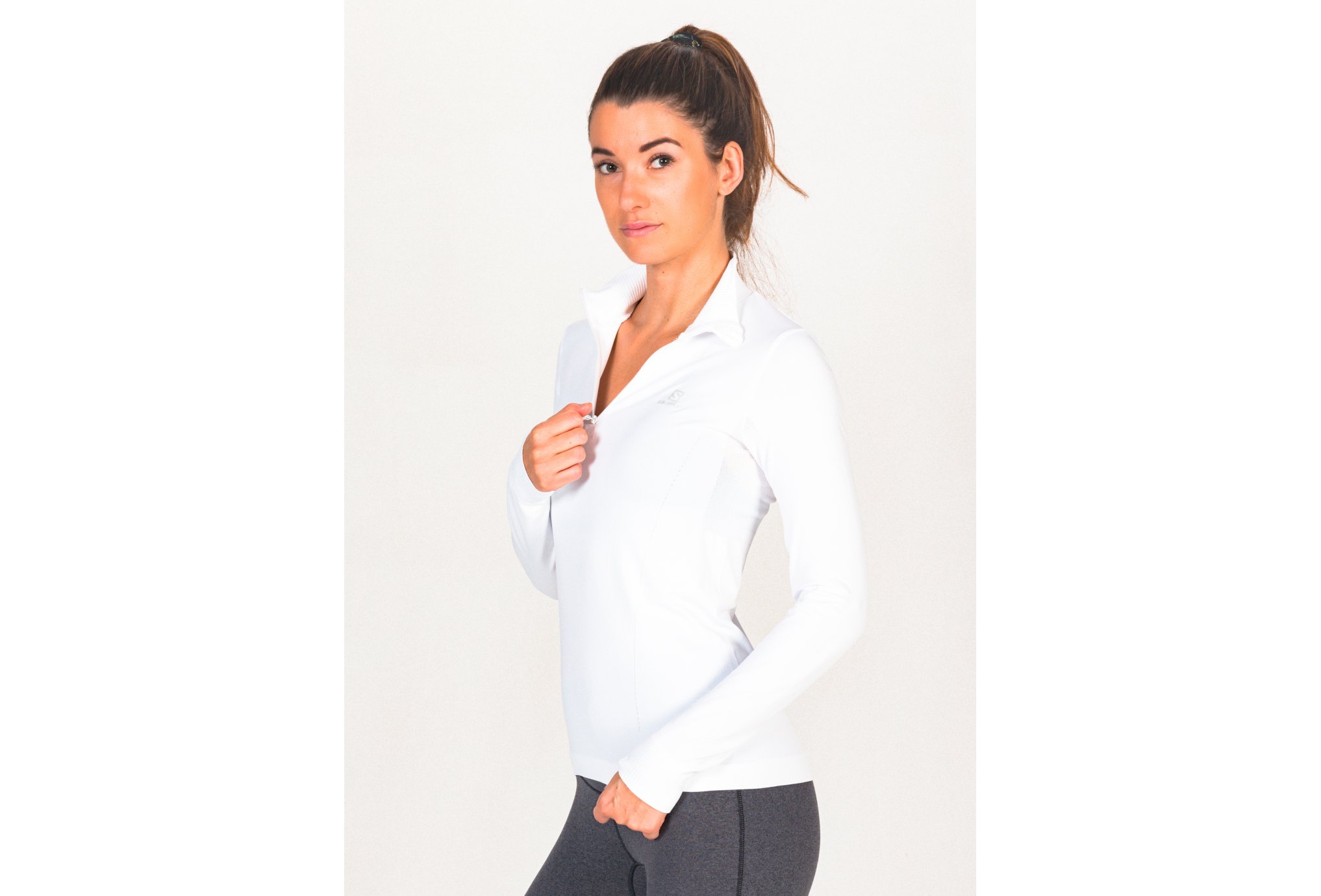 Salomon Comet Seamless 1/2 zip W vêtement running femme