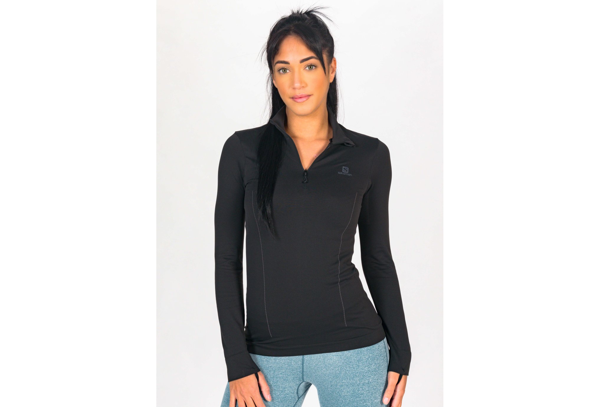 Salomon Comet Seamless 1/2 zip W vêtement running femme