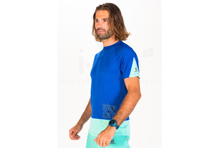 Salomon camiseta manga corta Cross Run Graphic