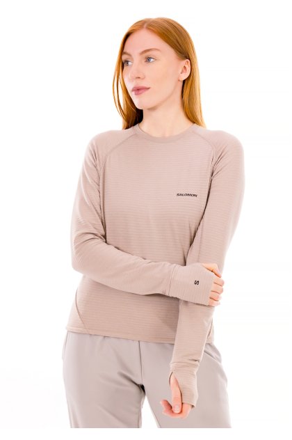 Salomon Essential Lightwarm Crew Neck Damen