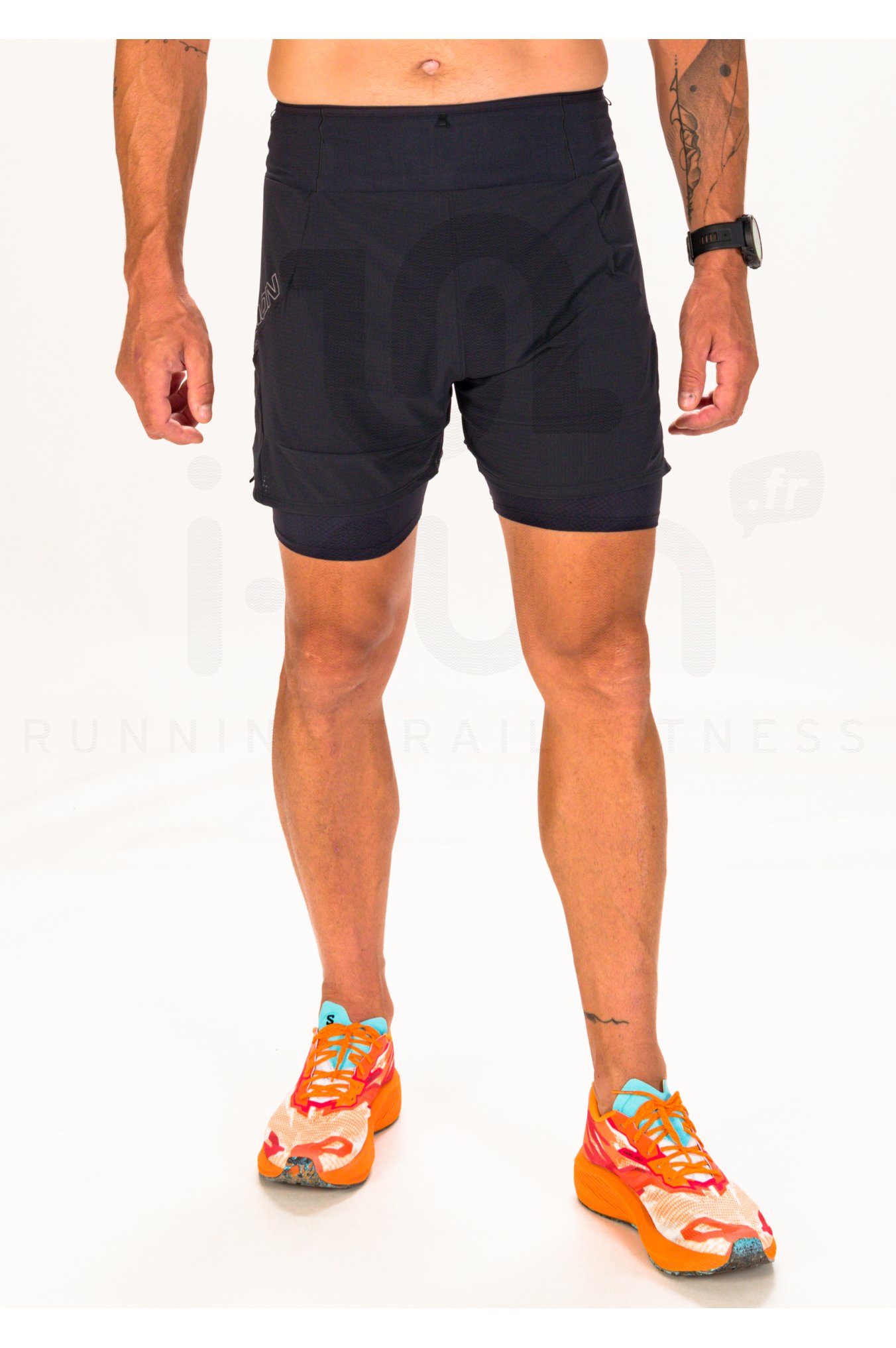 New Balance Mens Q Speed Fuel 2 in 1 5 Short