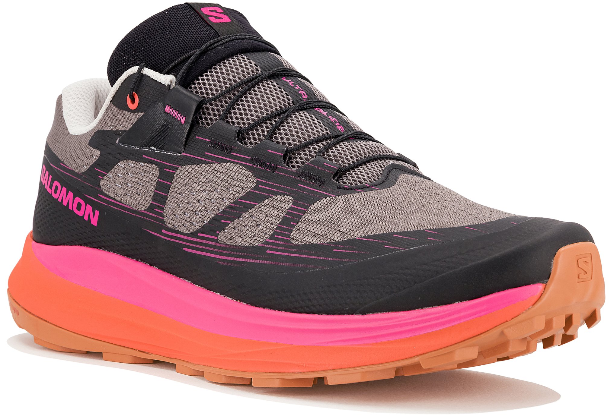 【Salomon】 ULTRA GLIDE 2 - BLACK/BIKING RED/PEARL BLUE Men's Salomon Ultra Glide 2 | Free Shipping $99+ | Fleet Feet