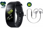 Samsung Pack pulsera conectada Gear Fit2 Pro L + Auricualres Level Active