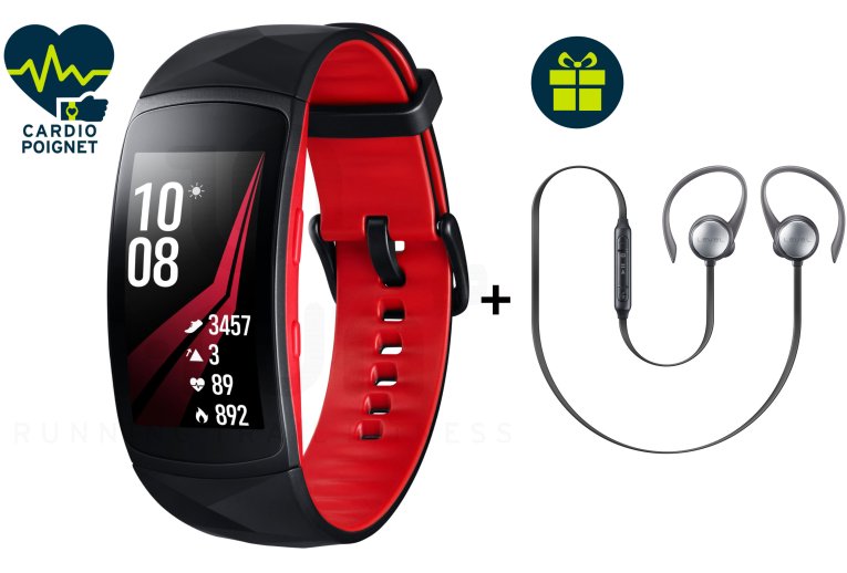 Samsung Pack pulsera conectada Gear Fit2 Pro S + Auricualres Level Active