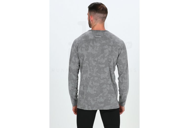 Saucony Camiseta manga larga Negative-Split Jacquard