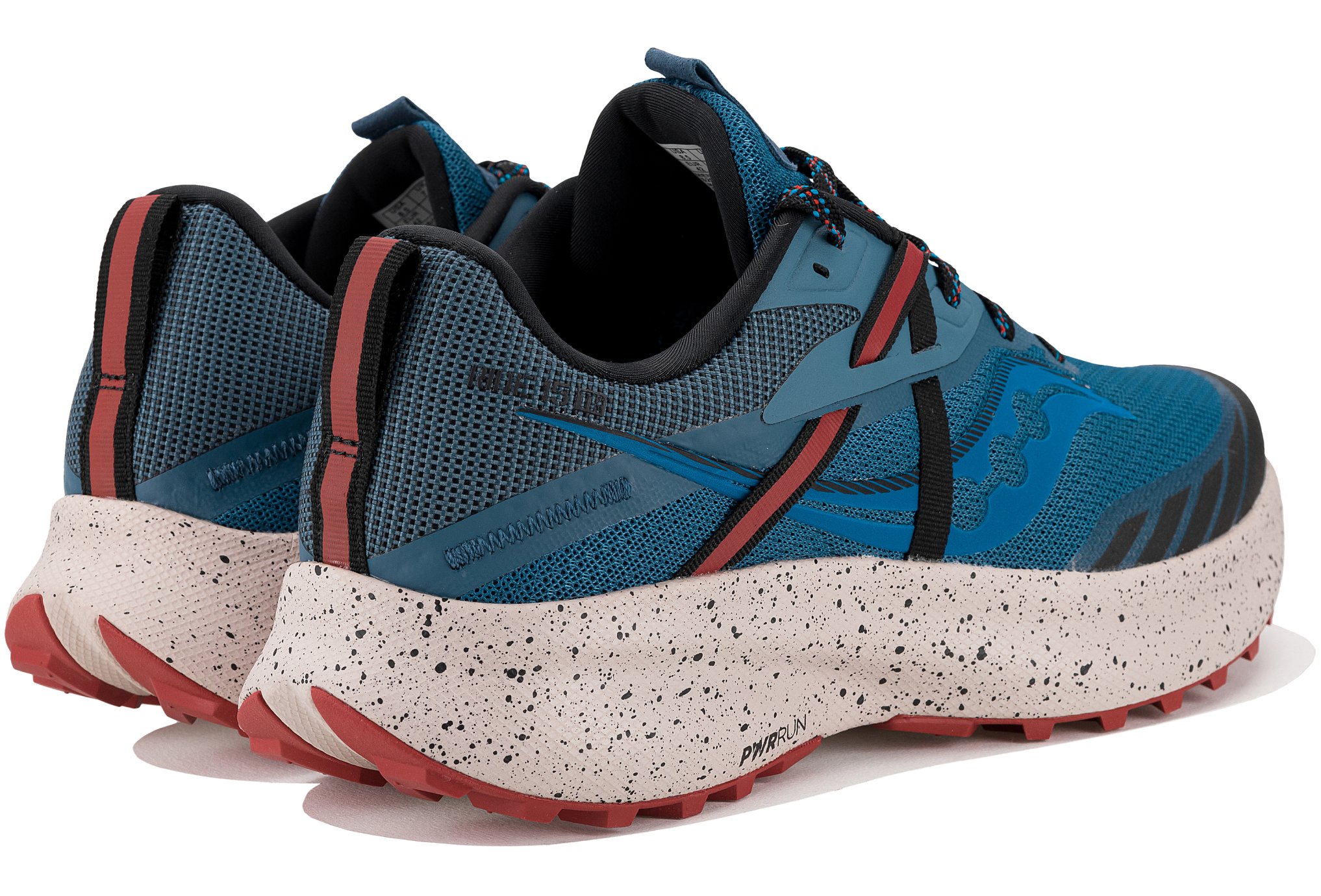 Chaussures Running Saucony Ride 18 Bleu/Jaune/Orange Homme