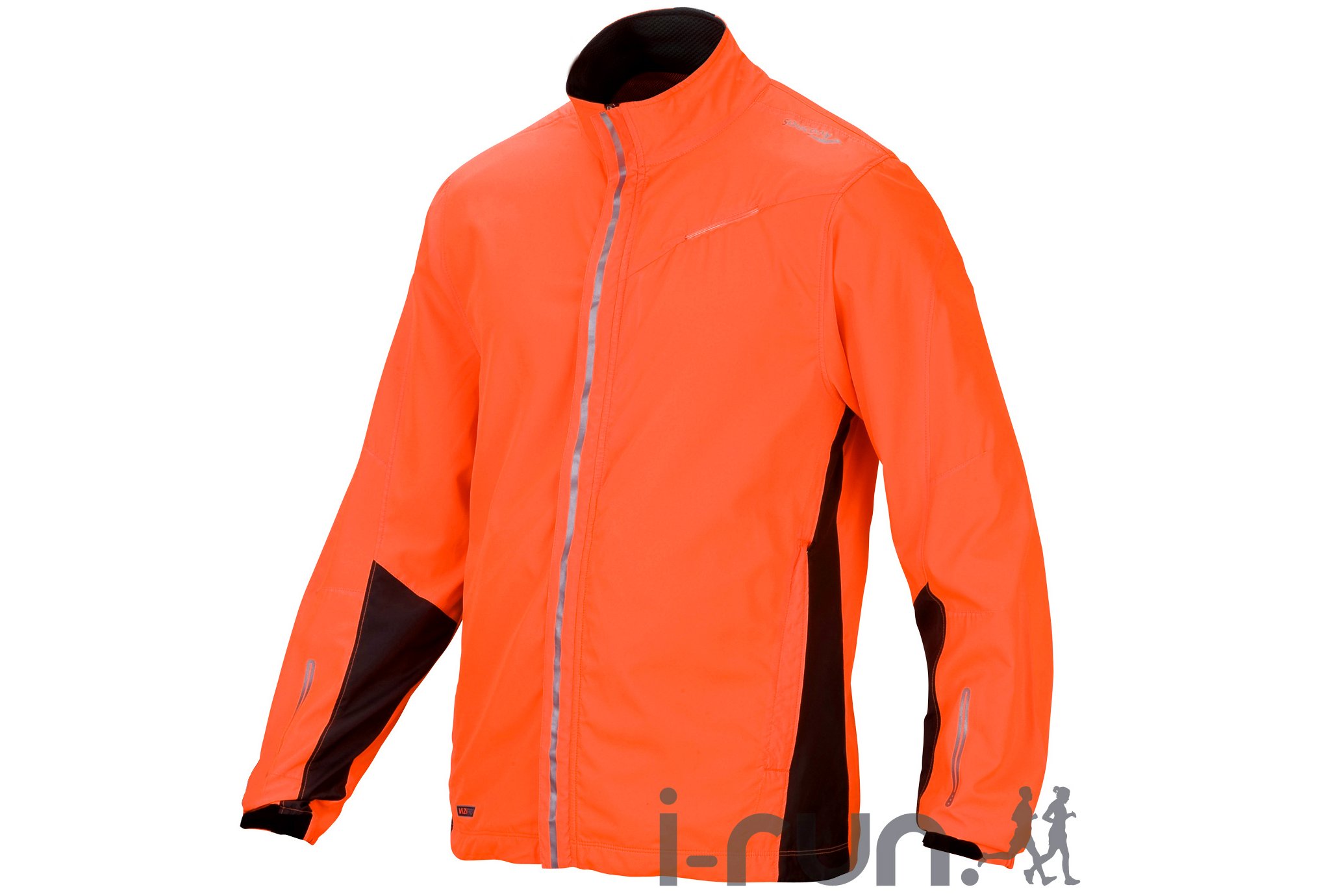 Veste De Course Saucony Taille M – Grise, Coupe-vent, Imperméable, Réfléchissante – Homme