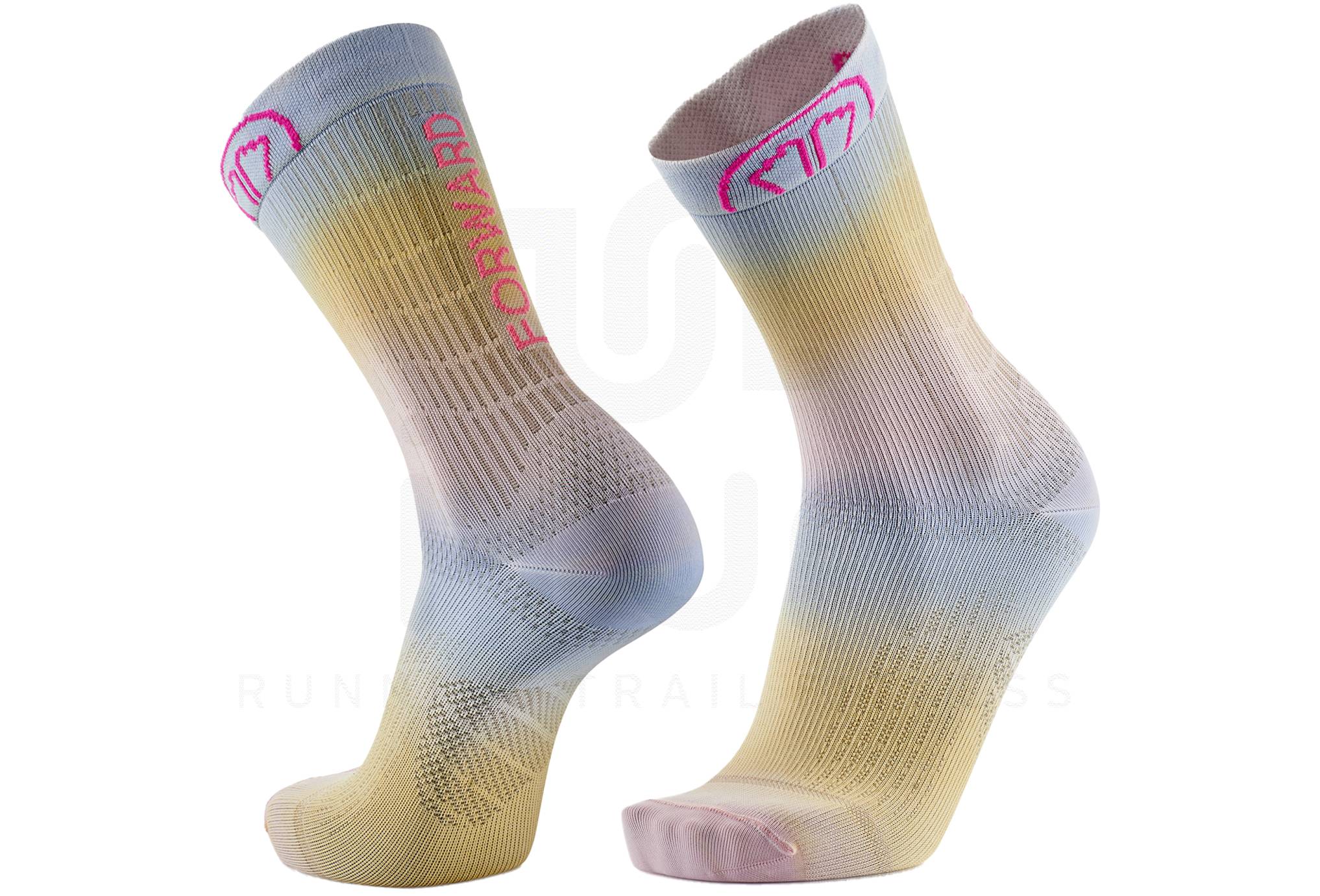 SIDAS CHAUSSETTES TRAIL PROTECT BLACK WHITE Chaussettes de running